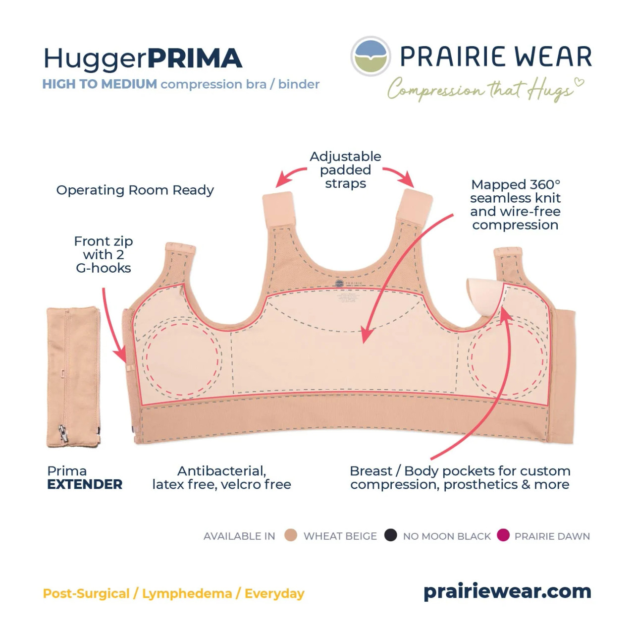 Post Surgical Bra, Post Surgical Binder, Recovery Bra