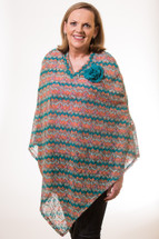 Crochet Port Accessible Chemo Poncho Wrapped in Love