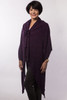 Long Dark Purple Sweater Chemo Wrap