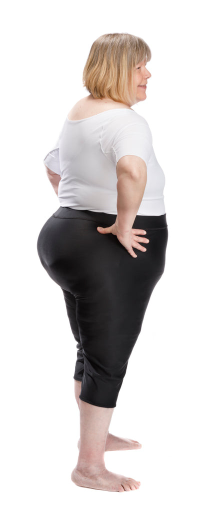 Plus Size High Waisted Compression Capris by Wear Ease