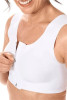 Lymph Flow Wire Free Front Closure Bra - White