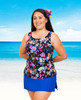 High Neck Tankini Mastectomy Swim Top Separate by T.H.E. 