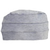 3 Seam Turban Cap for chemo patients by Hats with Heart in Heather Grey
