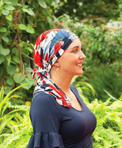 Brooklyn Pre-Tied Scarf for chemo patients, alopecia and hair loss