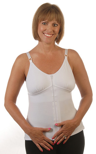 WearEase Beth Post Surgical Camisole in white