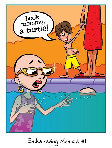 Cancer Girl, LLC - Look Mommy! Laugh at Life Greeting Card