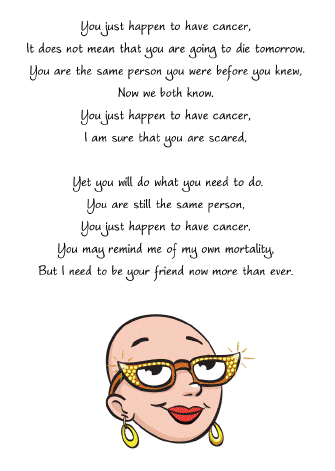 Cancer Girl, LLC - You Are Still You Poem Greeting Card