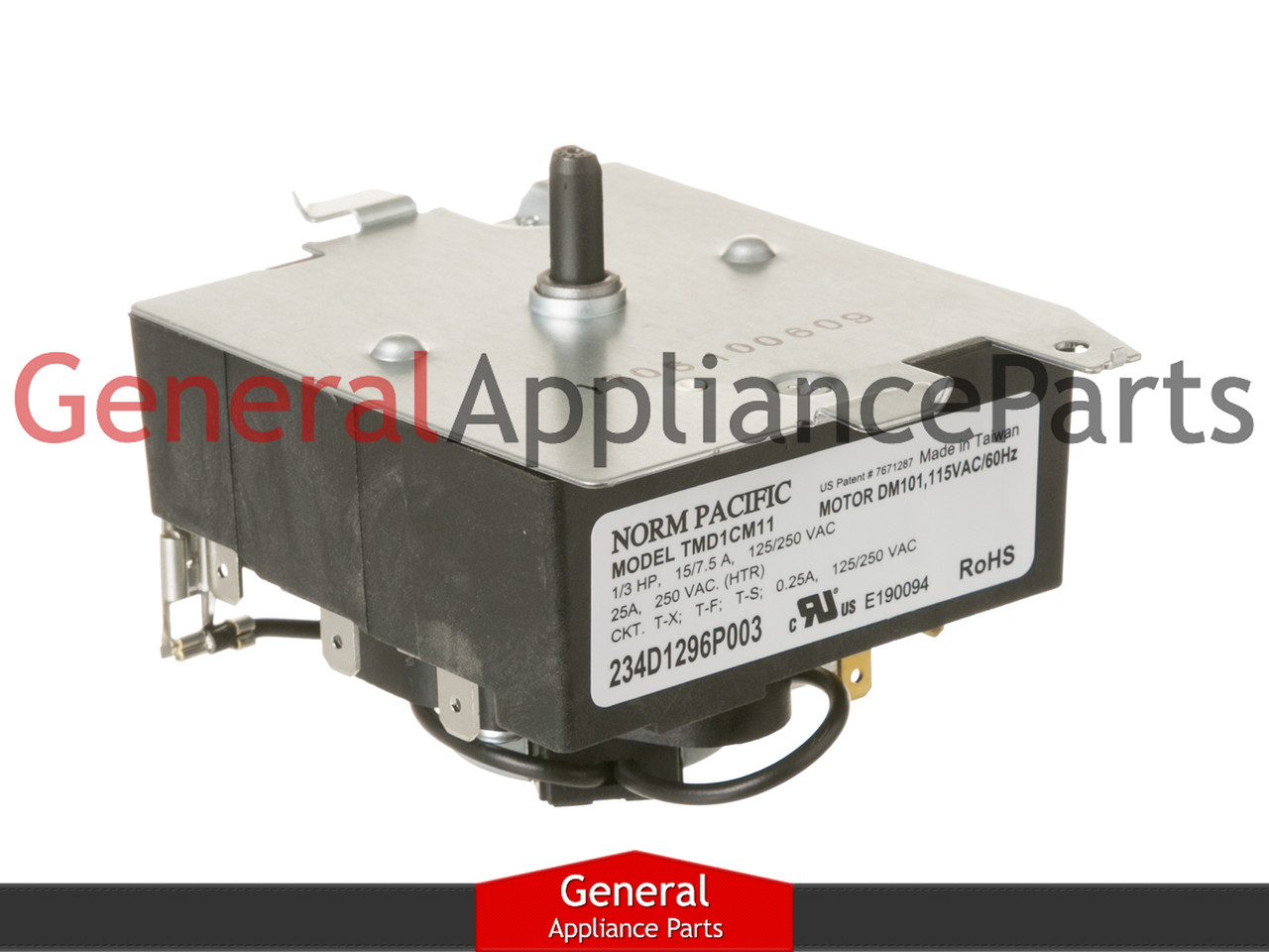 OEM Dryer Timer Control replaces GE General Electric # TMD1CM11 - General Appliance  Parts