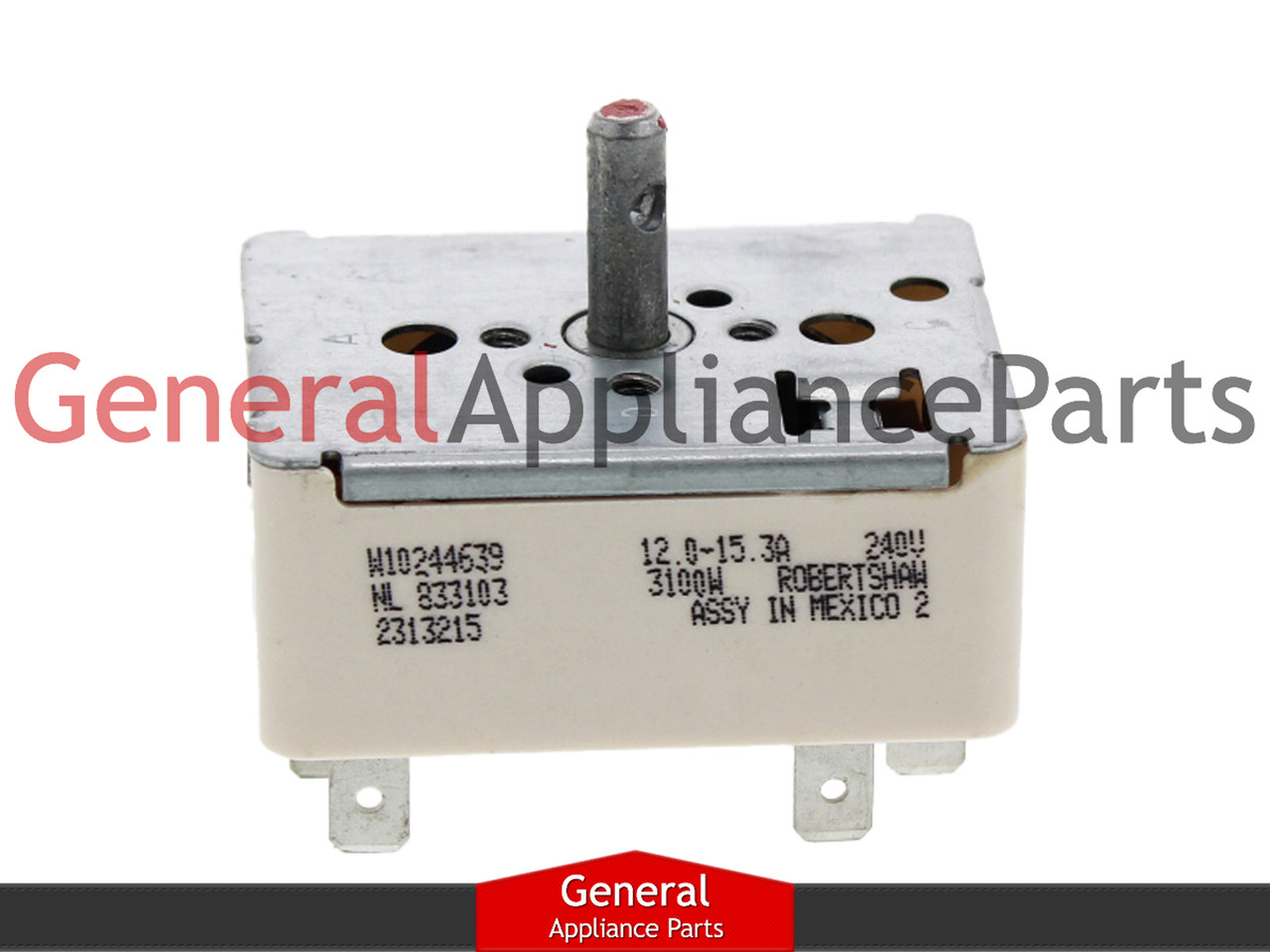 OEM Infinite Switch For Whirlpool Ranges – Replaces W10244639