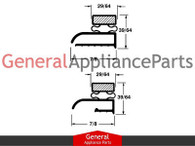 ClimaTek Universal Freezer Refrigerator Door Gasket Seal Max Size: 20" x 30" Replaces # 2301 SU2301