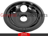ClimaTek Electric Stove Range Cooktop 8" Black Burner Drip Pan Bowl Replaces # WB31K5042 WB32X5102