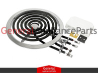 ClimaTek Range Stove 8" Burner Kit Replaces GE # WB30X223 WB30X200 WB30X199 WB30X147 WB30X146