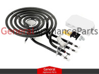 OEM Range Stove Cooktop 6" Burner Heating Element Kit Replaces GE Hotpoint # WB30X342 WB30X0342
