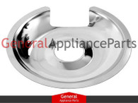 ClimaTek 8" Chrome Drip Pan Replaces Thermador # 14-19-107 14-09-965 14-09-863 01-06-170 01-00-230