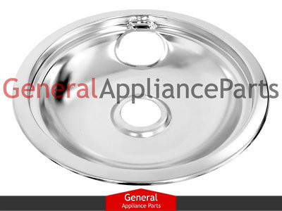 OEM Stove Range Cooktop 8" Chrome Drip Pan Bowl Replaces GE Hotpoint  Kenmore Roper # WB32X106 - General Appliance Parts