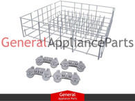 ClimaTek Lower Dishwasher Rack Replaces Whirlpool Roper Estate # 8519581 8519579 8561713 304182