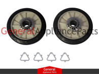 ClimaTek Gas Dryer Rear Drum Support Roller Kit Replaces Sears Kenmore Roper Estate # 8205 K34-895