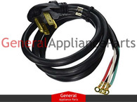 OEM 4 Prong Dryer Cord 6' Ft 30 Amp Replaces GE General Electric RCA # WX09X10020 WX09X10020