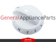 ClimaTek Stove Oven Burner Knob Replaces Frigidaire Tappan Westinghouse # 316220000 891887 EA439784