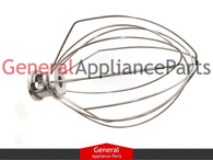OEM Stand Mixer 5 Quart Whip Whisk Replaces KitchenAid Whirlpool # WPW10731415 AP6023957