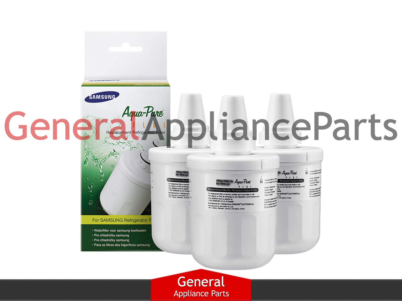 2x Original Samsung DA29-00003F Aqua Pure Plus HAFIN1 EXP Refrigerator Filter