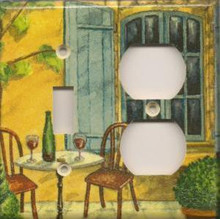 Italian Cafe - Double Combo Switch & Outlet