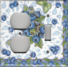 Blueberries & Butterflies - Double Combo Outlet & Switch
