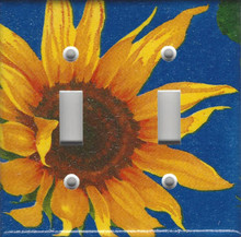 Blue Sunflower Double Switch