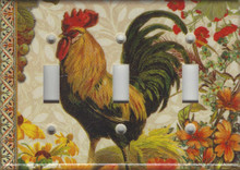 Fall Rooster Triple Switch