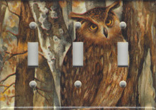 Forest Owl Triple Switch
