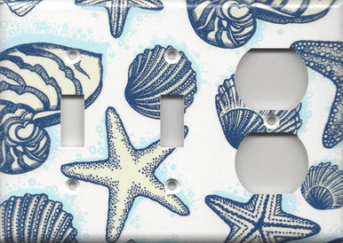 Blue Shell Triple Combo Switch & Switch & Outlet