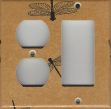 Dragonflies - Double Combo Outlet and GFI/Rocker