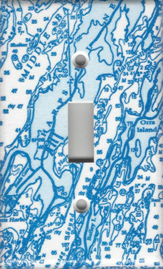 Nautical Chart Single Switch