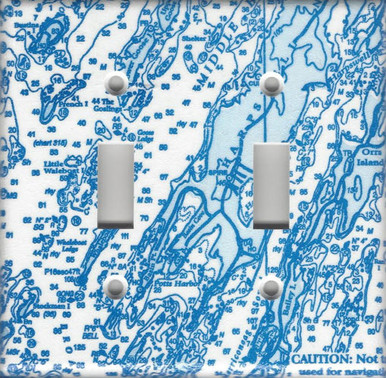 Nautical Chart Double Switch