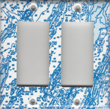 Nautical Chart Double GFI/Rocker
