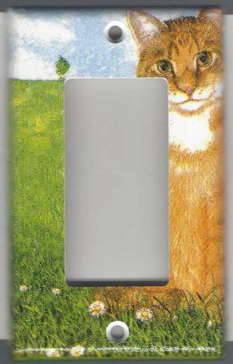 Orange Tabby Cat - GFI/Rocker