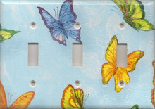 Blue Butterflies - Triple Switch