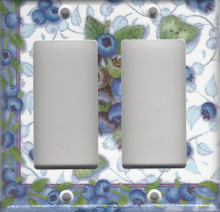 Blueberries & Butterflies - Double GFI/Rocker