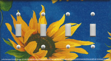 Blue Sunflower - Quadruple Switch