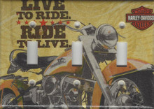 Motorcycle/Harley Davidson/King of the Road/Live to Ride - Triple Switch