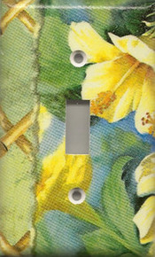 Yellow Hibiscus Flowers - Single Switch
