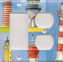 Many Lighthouses - Double Combo GFI & Outlet