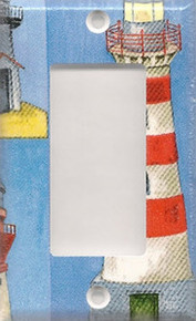 Red & White Lighthouse - GFI/Rocker
