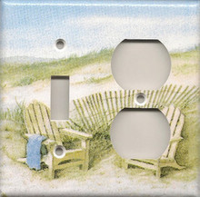 Adirondack Chairs on Dunes - Double Combo Switch & Outlet