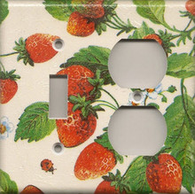 Strawberries - Double Combo Switch & Outlet