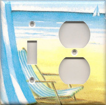 Beach Chair - Double Combo Switch & Outlet