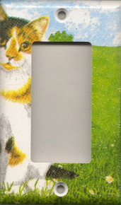 Multi Colored/Money Cat - GFI/Rocker