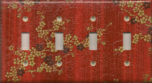 Maroon with Gold & Black - Quadruple Switch