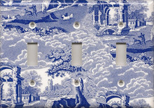Blue Toile - Triple Switch