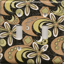 Patterned Black, Copper, & Gold - Double Switch